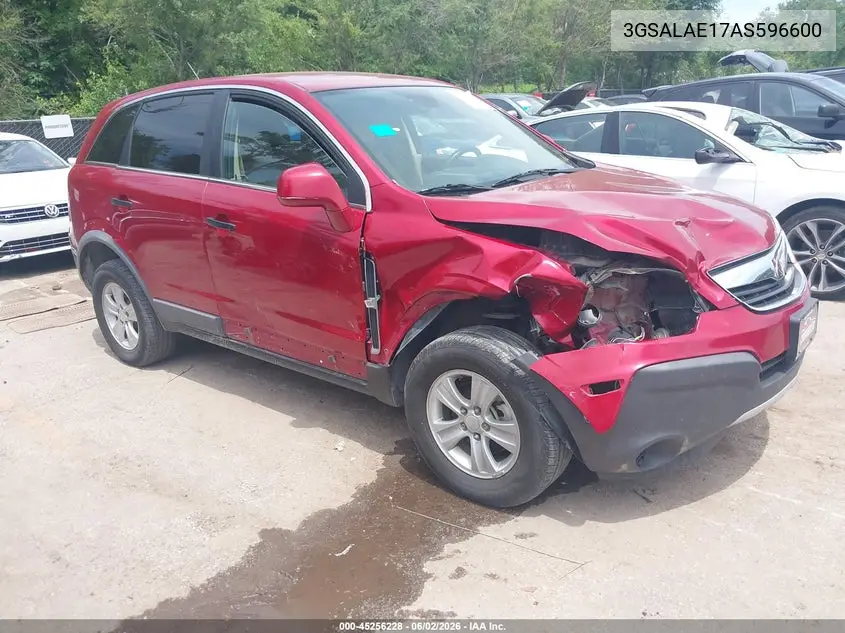 2010 Saturn Vue Xe VIN: 3GSALAE17AS596600 Lot: 45256228