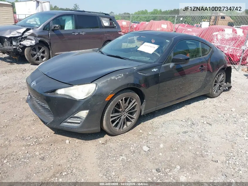 2013 Scion Fr-S VIN: JF1ZNAA10D2734742 Lot: 44933698