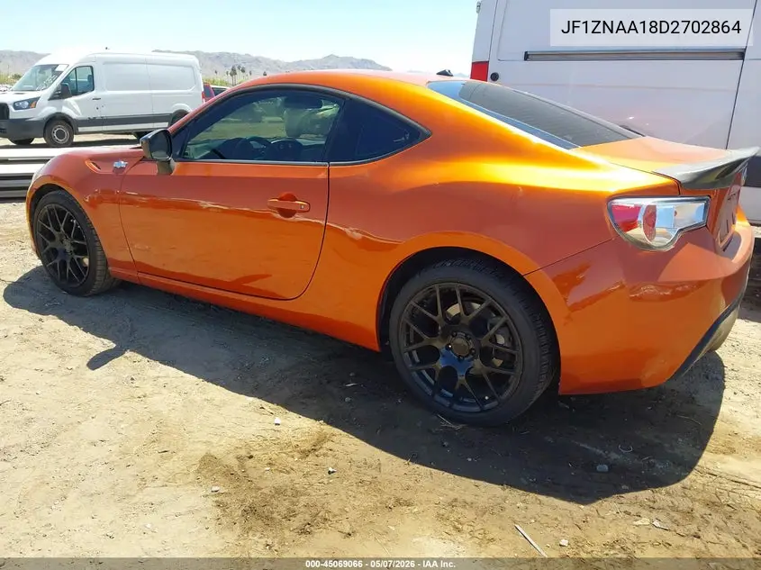 2013 Scion Fr-S VIN: JF1ZNAA18D2702864 Lot: 45069066