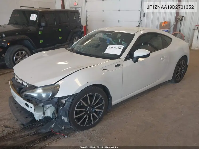 2013 Scion Fr-S VIN: JF1ZNAA19D2701352 Lot: 45120696