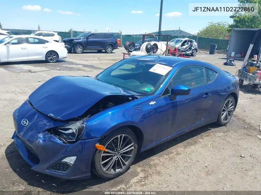 2013 Scion Fr-S VIN: JF1ZNAA11D2722860 Lot: 45125663