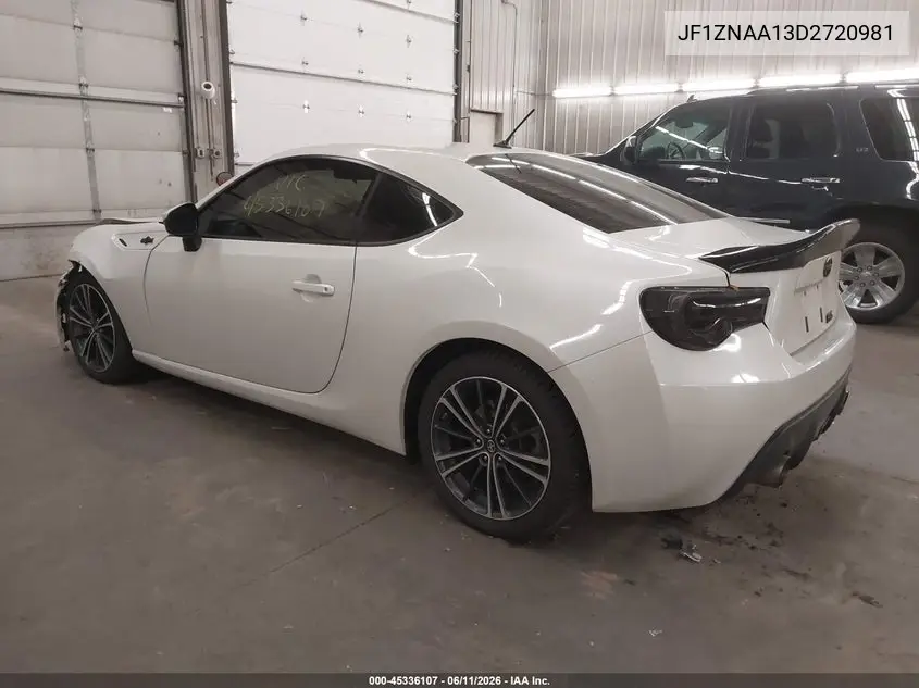 2013 Scion Fr-S VIN: JF1ZNAA13D2720981 Lot: 45336107