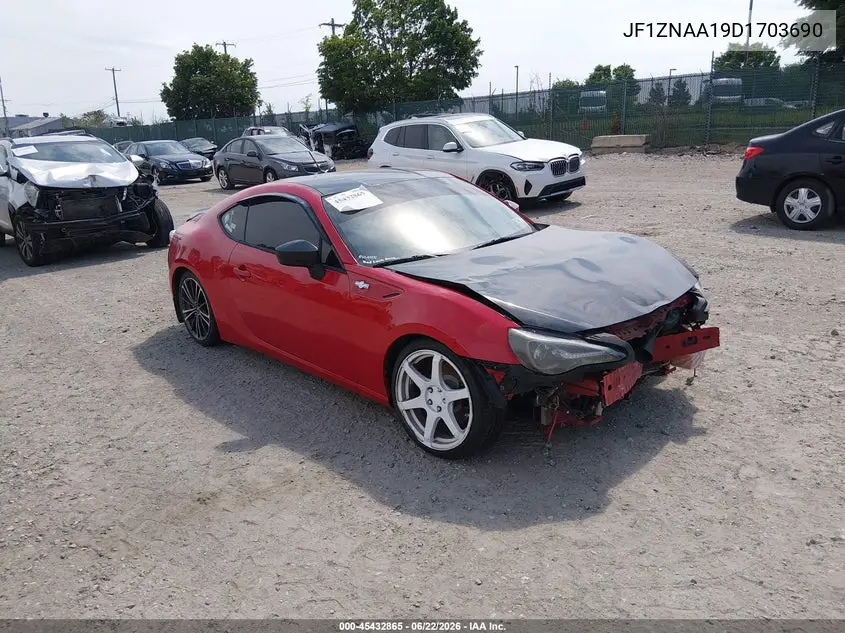 2013 Scion Fr-S VIN: JF1ZNAA19D1703690 Lot: 45432865