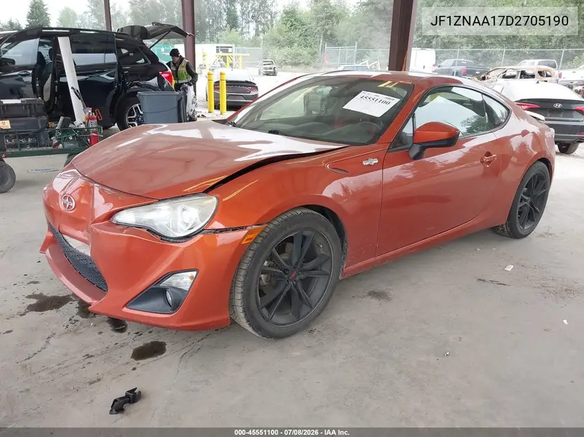 2013 Scion Fr-S VIN: JF1ZNAA17D2705190 Lot: 45551100