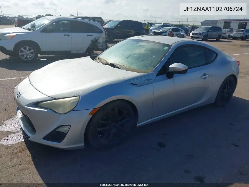 2013 Scion Fr-S VIN: JF1ZNAA11D2706724 Lot: 45567552