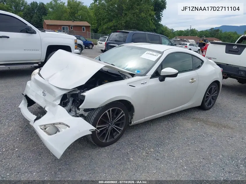 2013 Scion Fr-S VIN: JF1ZNAA17D2711104 Lot: 45589603