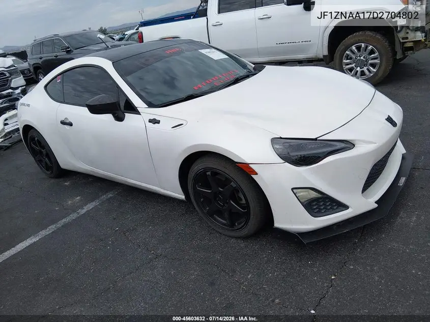 2013 Scion Fr-S VIN: JF1ZNAA17D2704802 Lot: 45603632