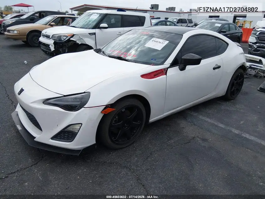 2013 Scion Fr-S VIN: JF1ZNAA17D2704802 Lot: 45603632