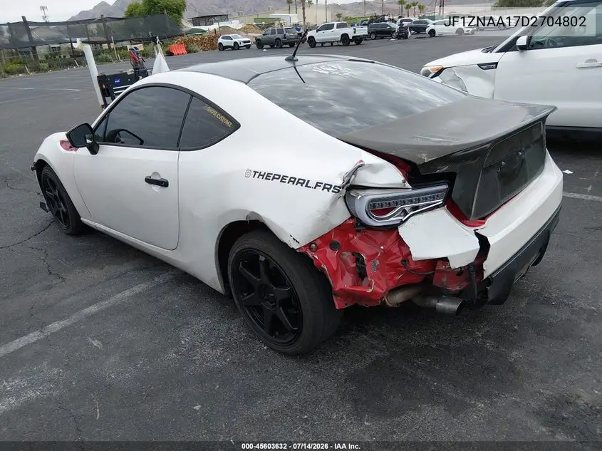 2013 Scion Fr-S VIN: JF1ZNAA17D2704802 Lot: 45603632
