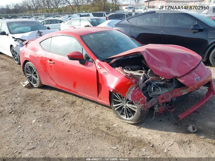 2015 Scion Fr-S VIN: JF1ZNAA14F8702960 Lot: 43902177