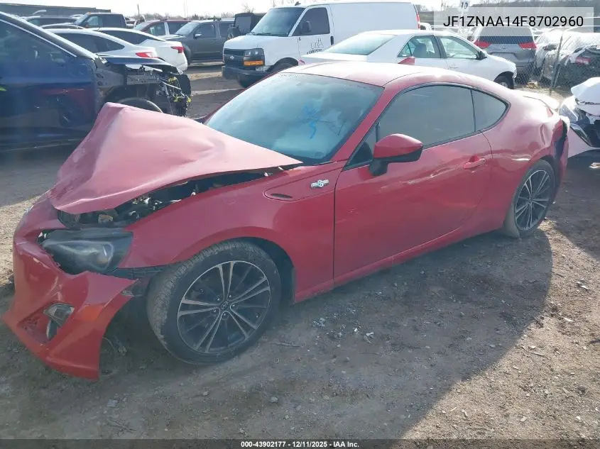 2015 Scion Fr-S VIN: JF1ZNAA14F8702960 Lot: 43902177