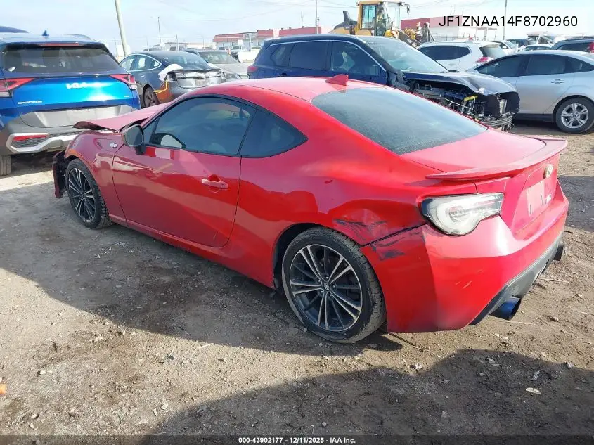 2015 Scion Fr-S VIN: JF1ZNAA14F8702960 Lot: 43902177