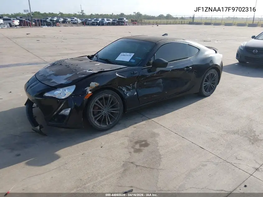 2015 Scion Fr-S VIN: JF1ZNAA17F9702316 Lot: 44865539