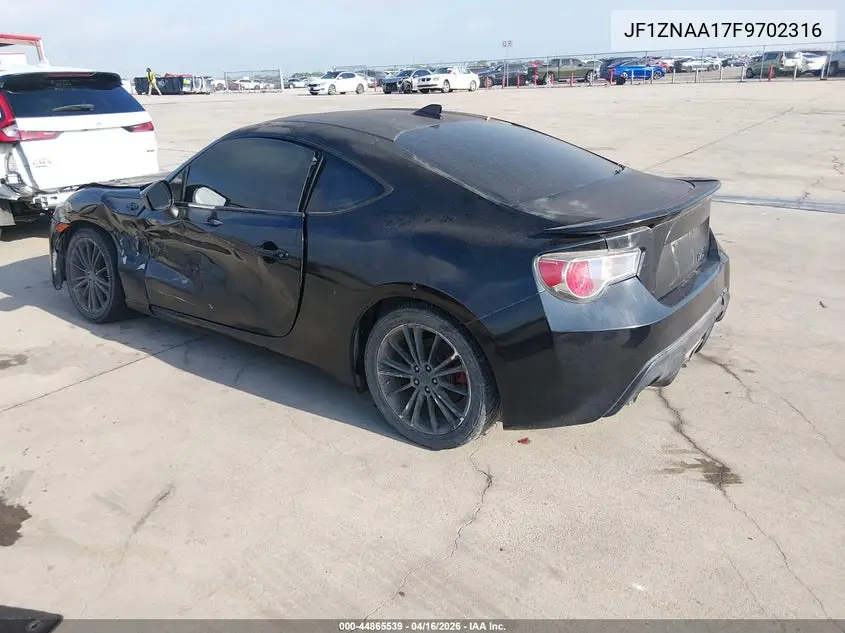 2015 Scion Fr-S VIN: JF1ZNAA17F9702316 Lot: 44865539