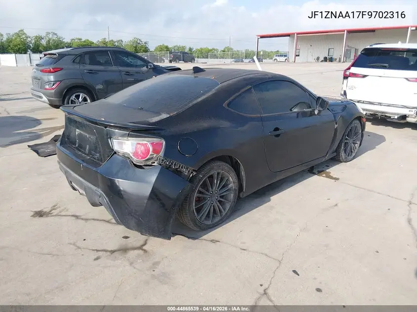 2015 Scion Fr-S VIN: JF1ZNAA17F9702316 Lot: 44865539