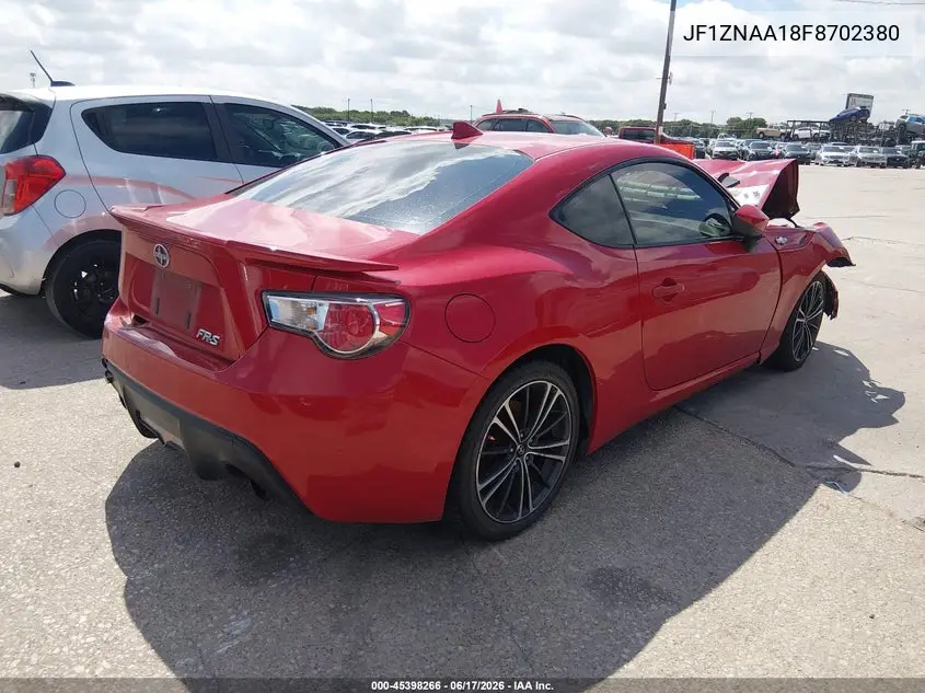 2015 Scion Fr-S VIN: JF1ZNAA18F8702380 Lot: 45398266