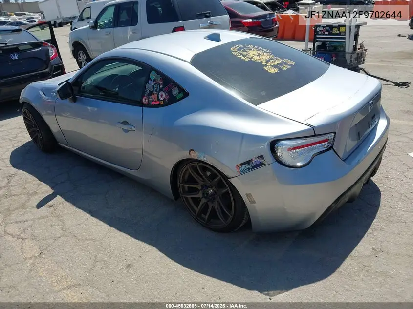 2015 Scion Fr-S VIN: JF1ZNAA12F9702644 Lot: 45632665