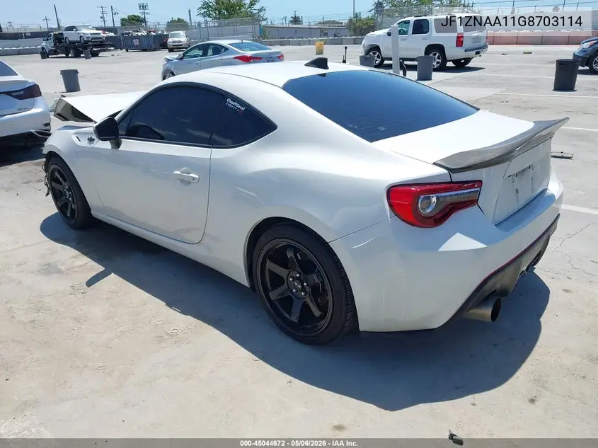 2016 Scion Fr-S VIN: JF1ZNAA11G8703114 Lot: 45044672