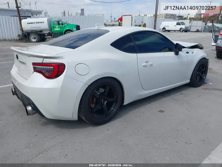 2016 Scion Fr-S VIN: JF1ZNAA14G9702257 Lot: 45197767
