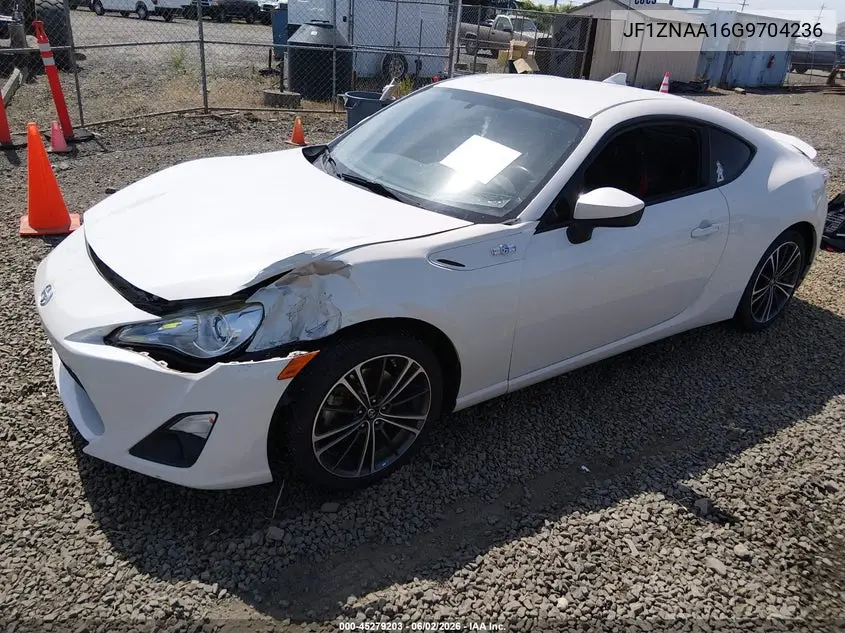 2016 Scion Fr-S VIN: JF1ZNAA16G9704236 Lot: 45279203