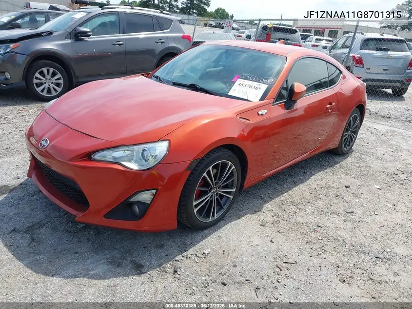 2016 Scion Fr-S VIN: JF1ZNAA11G8701315 Lot: 45370389