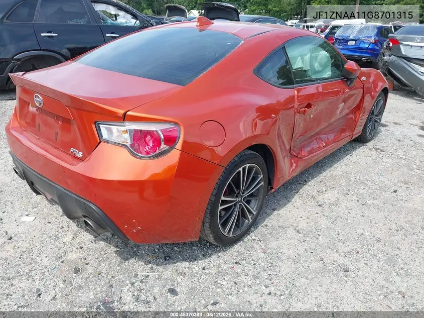 2016 Scion Fr-S VIN: JF1ZNAA11G8701315 Lot: 45370389