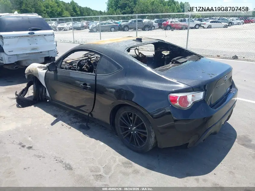 2016 Scion Fr-S VIN: JF1ZNAA19G8707458 Lot: 45462126