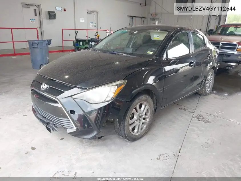 2016 Scion Ia VIN: 3MYDLBZV4GY112644 Lot: 42262588
