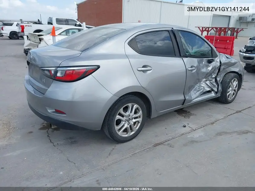 2016 Scion Ia VIN: 3MYDLBZV1GY141244 Lot: 44842886