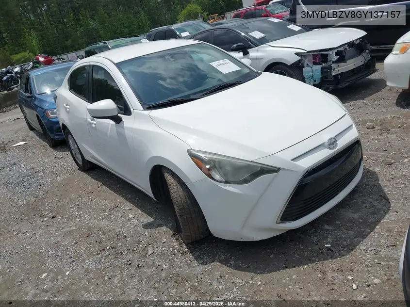 2016 Scion Ia VIN: 3MYDLBZV8GY137157 Lot: 44980413