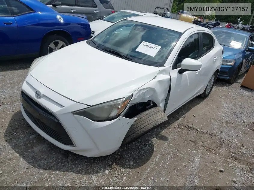 2016 Scion Ia VIN: 3MYDLBZV8GY137157 Lot: 44980413