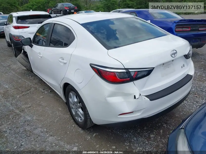 2016 Scion Ia VIN: 3MYDLBZV8GY137157 Lot: 44980413