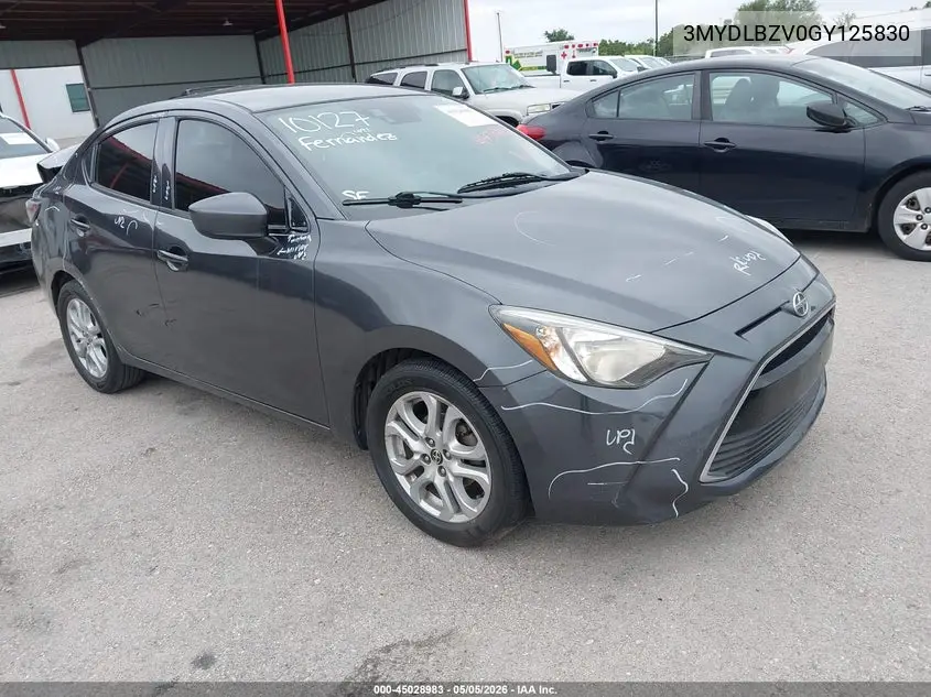 2016 Scion Ia VIN: 3MYDLBZV0GY125830 Lot: 45028983
