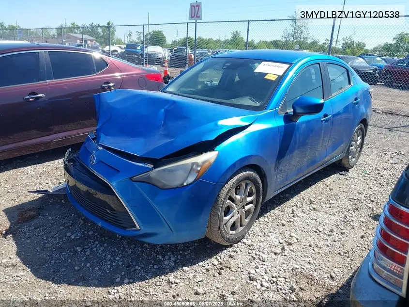 2016 Scion Ia VIN: 3MYDLBZV1GY120538 Lot: 45050866