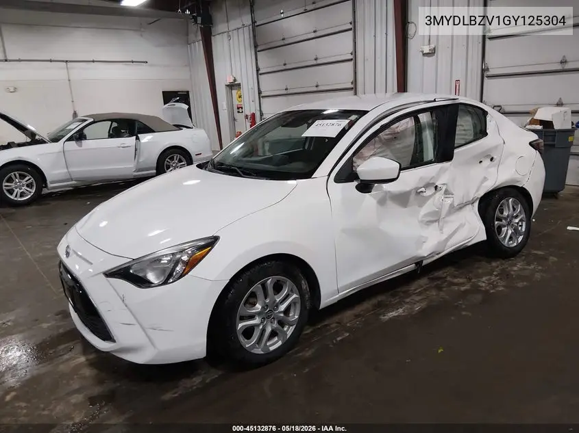 2016 Scion Ia VIN: 3MYDLBZV1GY125304 Lot: 45132876