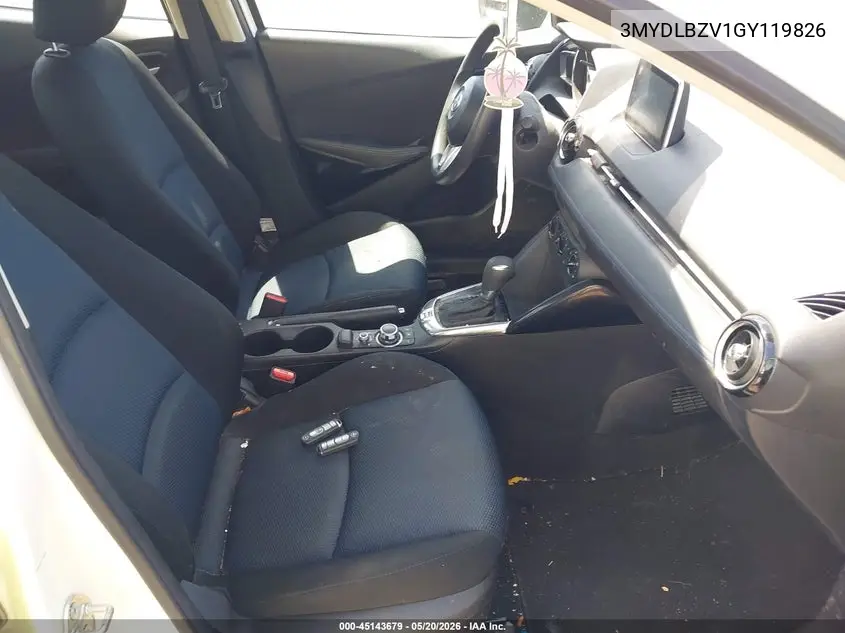 2016 Scion Ia VIN: 3MYDLBZV1GY119826 Lot: 45143679