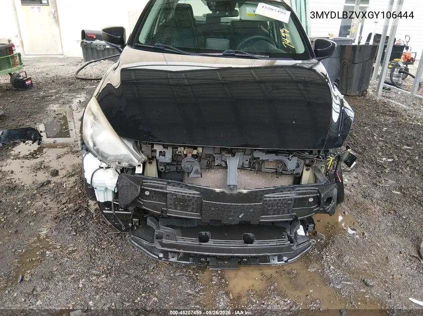 2016 Scion Ia VIN: 3MYDLBZVXGY106444 Lot: 45207499