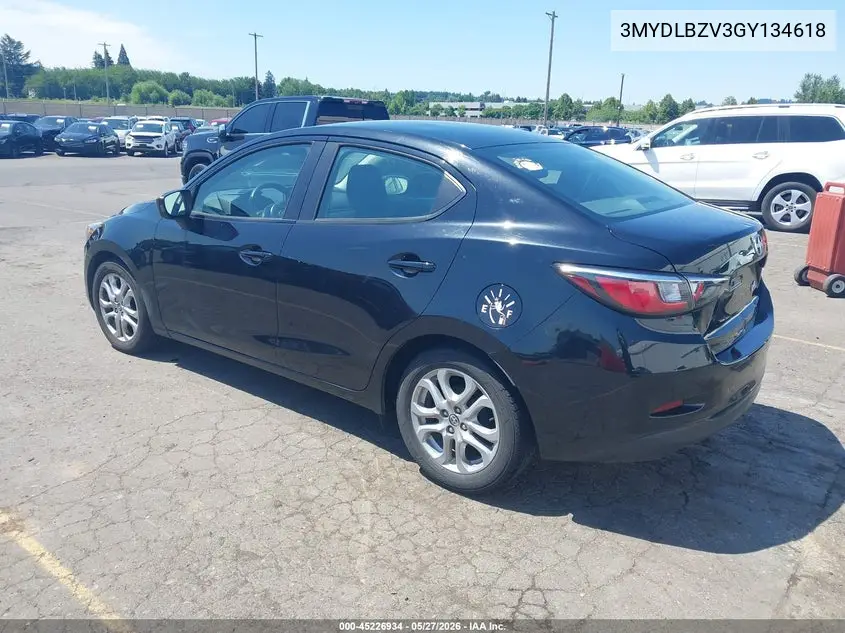 2016 Scion Ia VIN: 3MYDLBZV3GY134618 Lot: 45226934