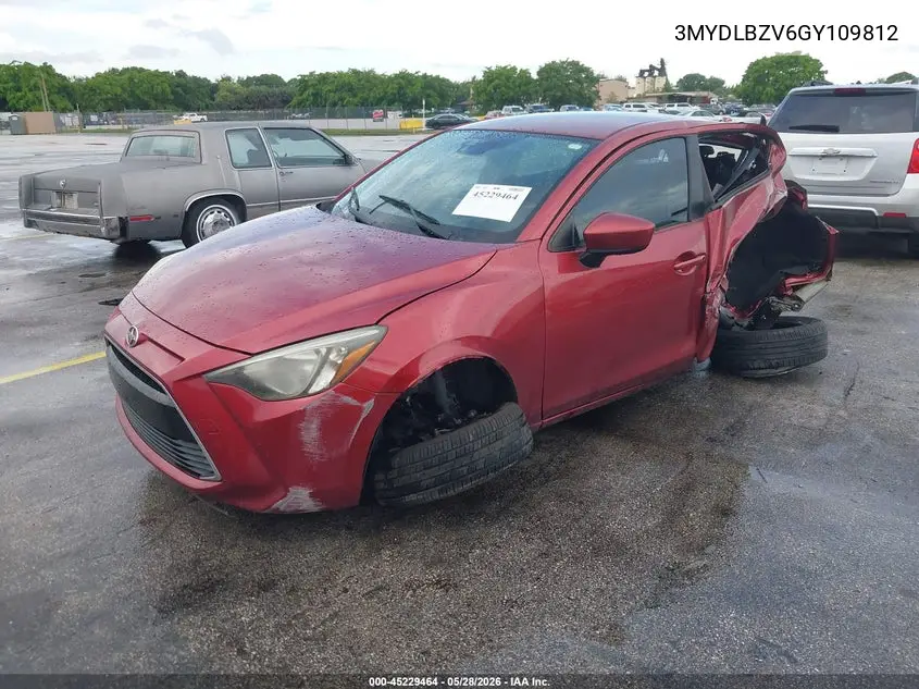 2016 Scion Ia VIN: 3MYDLBZV6GY109812 Lot: 45229464