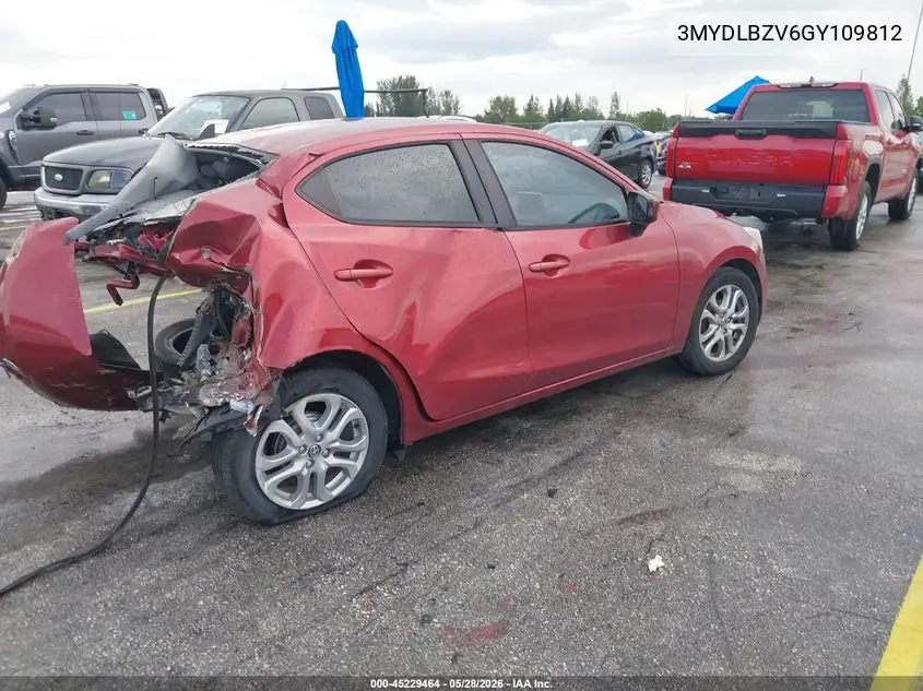 2016 Scion Ia VIN: 3MYDLBZV6GY109812 Lot: 45229464