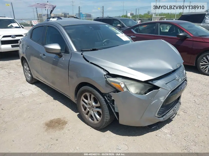 2016 Scion Ia VIN: 3MYDLBZV8GY138910 Lot: 45248215