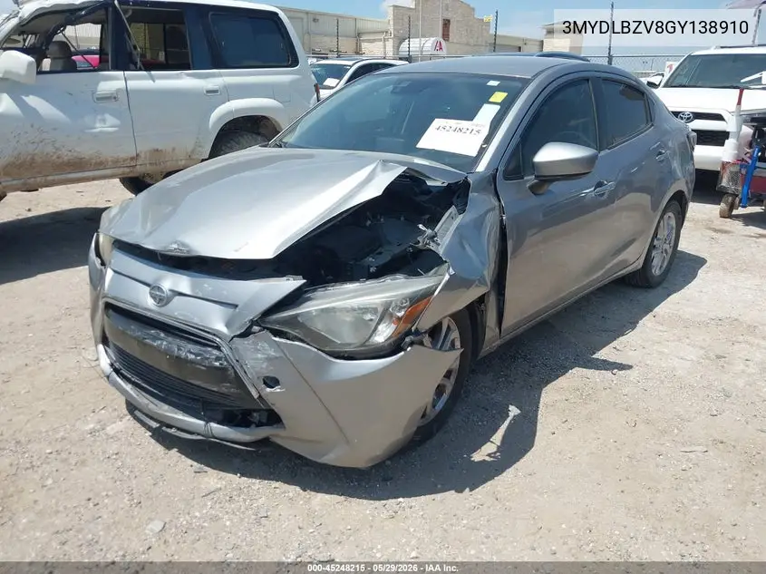 2016 Scion Ia VIN: 3MYDLBZV8GY138910 Lot: 45248215