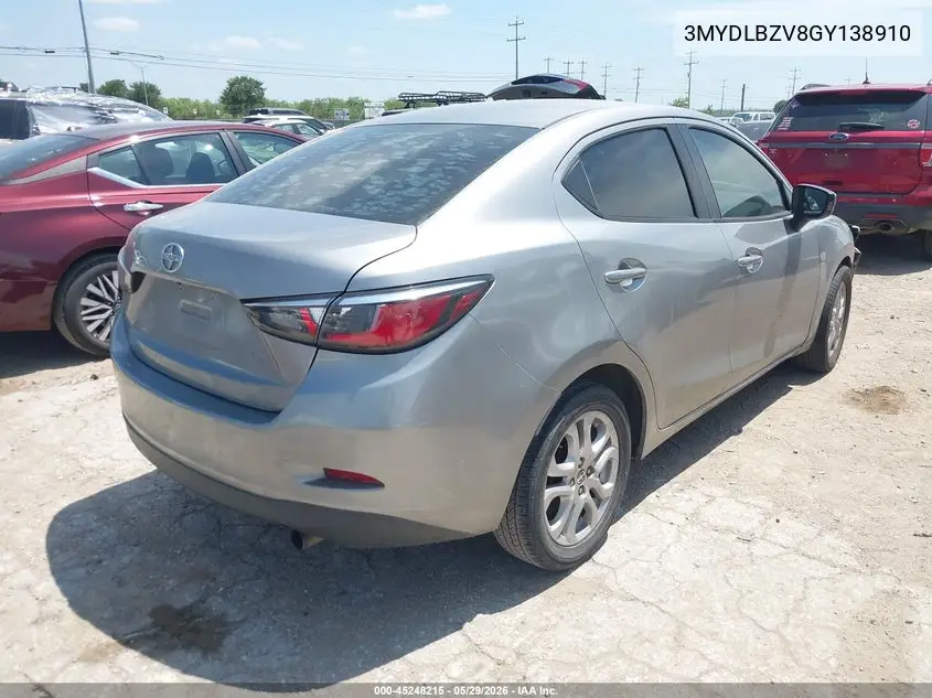 2016 Scion Ia VIN: 3MYDLBZV8GY138910 Lot: 45248215