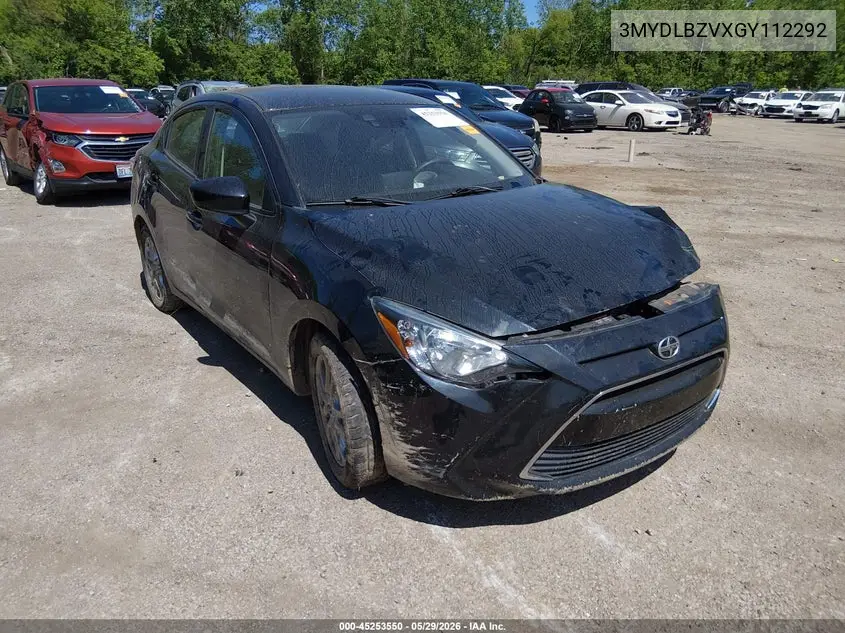 2016 Scion Ia VIN: 3MYDLBZVXGY112292 Lot: 45253550