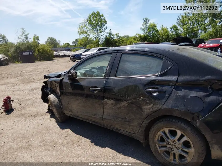 2016 Scion Ia VIN: 3MYDLBZVXGY112292 Lot: 45253550