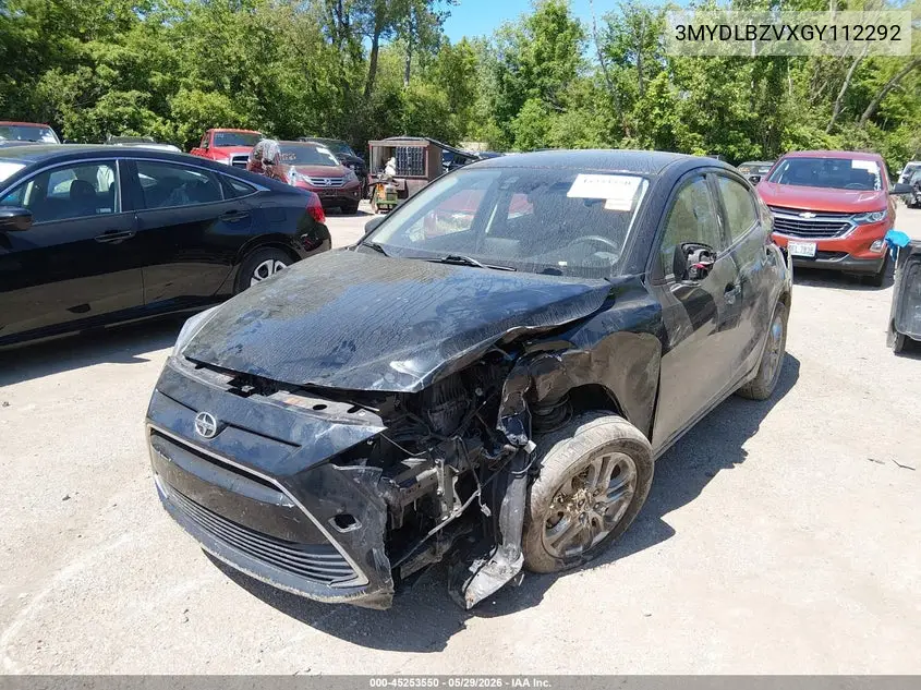 2016 Scion Ia VIN: 3MYDLBZVXGY112292 Lot: 45253550