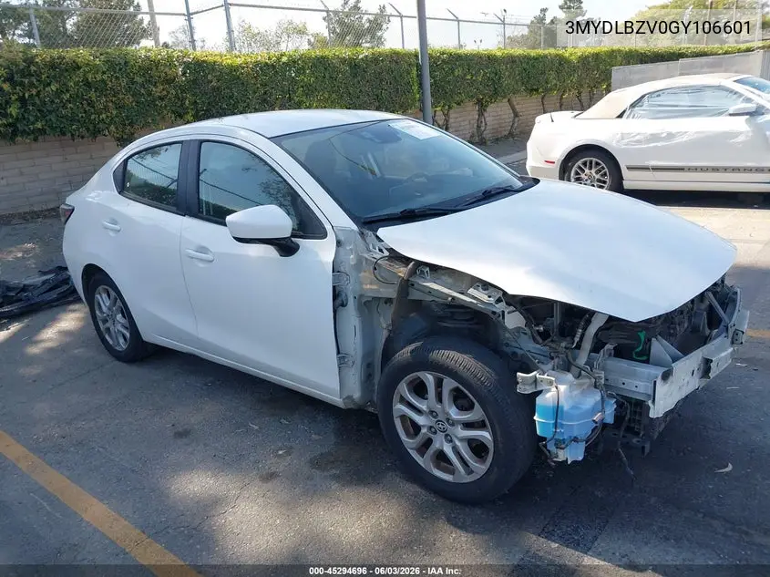 2016 Scion Ia VIN: 3MYDLBZV0GY106601 Lot: 45294696
