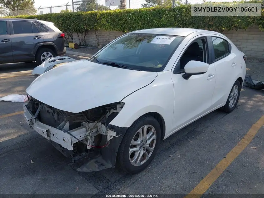 2016 Scion Ia VIN: 3MYDLBZV0GY106601 Lot: 45294696