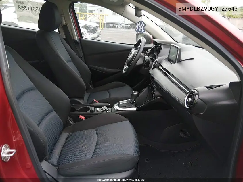 2016 Scion Ia VIN: 3MYDLBZV0GY127643 Lot: 45311558