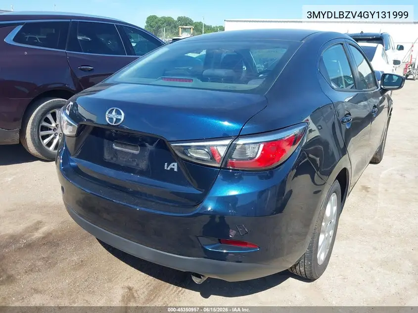 2016 Scion Ia VIN: 3MYDLBZV4GY131999 Lot: 45350957